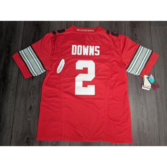 🚨 Caleb Downs #2 Ohio State Buckeyes Stitched Heritage 🏈 Jersey Men's Size XL - Picture 2 of 4